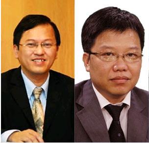 Từ trái qua phải: ông Nguyễn Đức Vinh và ông Nguyễn Hưng.