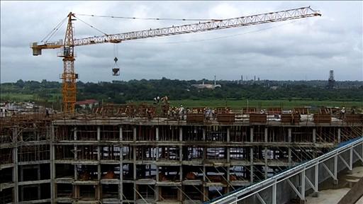 Outside Yangon, Myanmar, a development of 20 residential towers is going up, complete with golf course and shopping. As sanctions ease on the country, real estate is booming. Video by WSJ's Patrick Barta via #WorldStream.