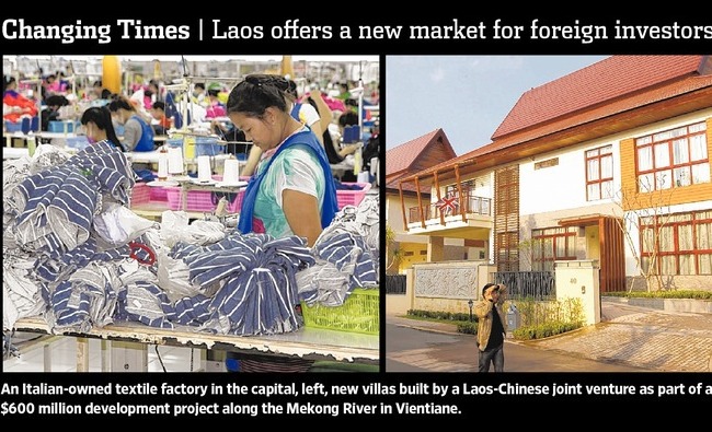 Foreign money pours into Laos