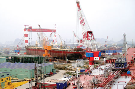 Shipbuilding corporation sees declining losses