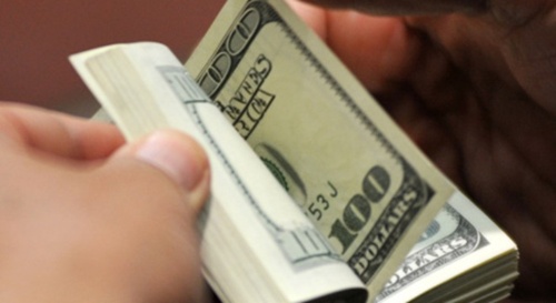 Dollar touches ceiling rate