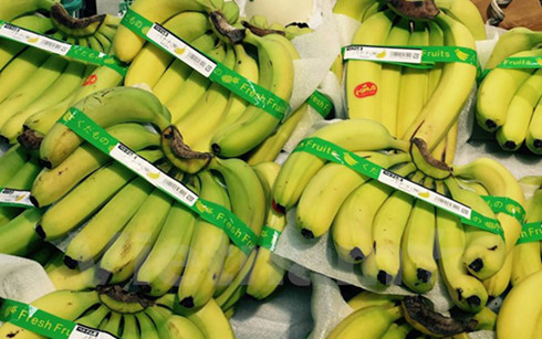 Vietnamese bananas on Japan's supermarket shelves