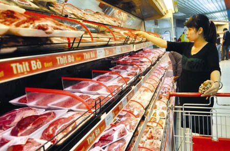 Balance between meat imports and domestic products