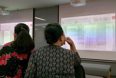 Local stocks down for second day