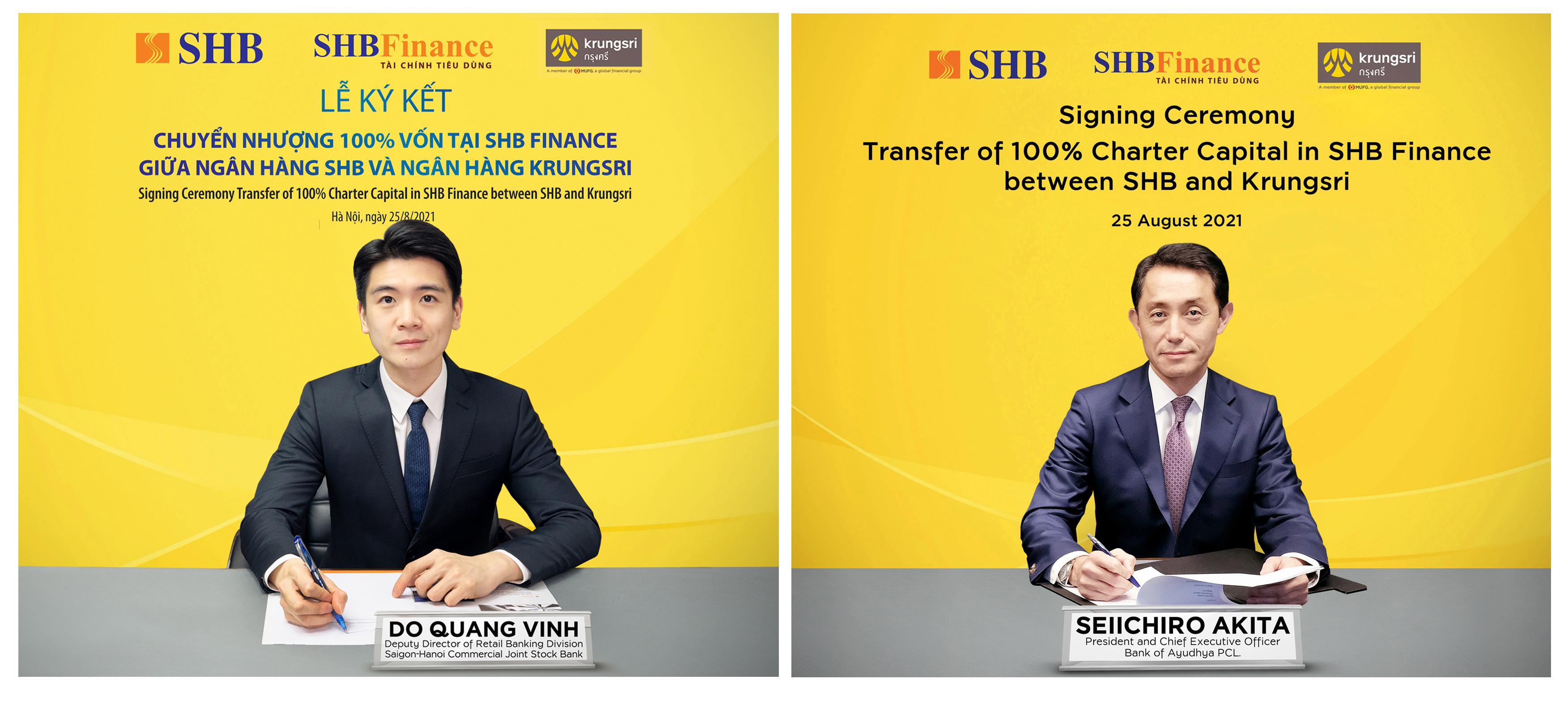 SHB sets to transfer 100% of capital in SHB Finance to Krungsri